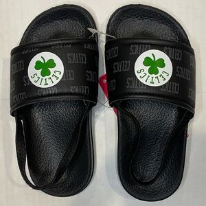 Foco Boston Celtics Sling Back Slides Size 7/8 Toddler Medium Kids Sandals
